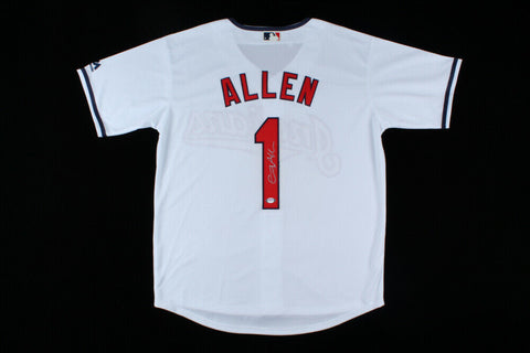 Cody Allen Signed Indians Majestic Jersey (PSA COA) Cleveland All-time Saves Ldr