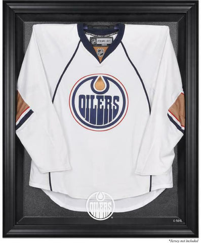 Edmonton Oilers Black Framed Logo Jersey Display Case - Fanatics