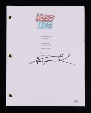 Henry Winkler (Fonzie) Signed "Happy Days" 1st Episode Full Script AutographCOA