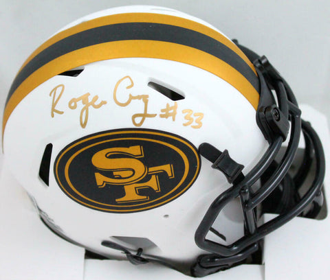 Roger Craig Autographed San Francisco 49ers Lunar Mini Helmet- Beckett W Holo