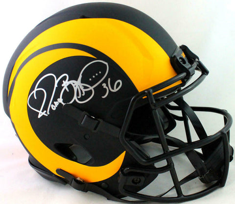 Jerome Bettis Autographed Rams Eclipse Speed F/S Authentic Helmet- Beckett W*Sil