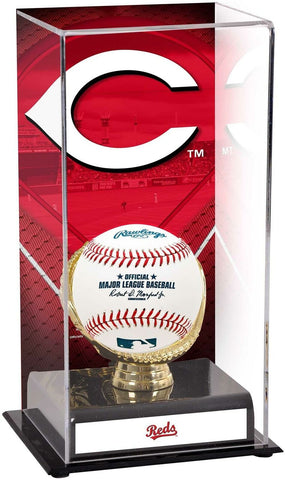 Cincinnati Reds Sublimated Display Case with Image