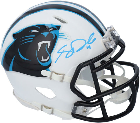 Sam Darnold Carolina Panthers Signed Flat White Alternate Revolution Mini Helmet