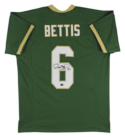 Notre Dame Jerome Bettis Authentic Signed Green Pro Style Jersey BAS Witnessed