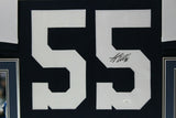 LEIGHTON VANDER ESCH (Cowboys thb SKYLINE) Signed Autographed Framed Jersey JSA