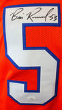 Bill Romanowski Autographed Pro Style Orange Jersey- JSA W Authenticated