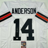 Autographed/Signed Ken Anderson Cincinnati White Football Jersey JSA COA Auto