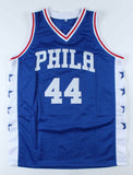 Rick Mahorn Signed Philadelphia 76ers Throwback Jersey (PSA COA) 1989 NBA Champ