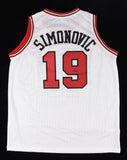 Marko Simonovic Signed Chicago Bulls Jersey (JSA COA) 2020 Draft Pick / Center