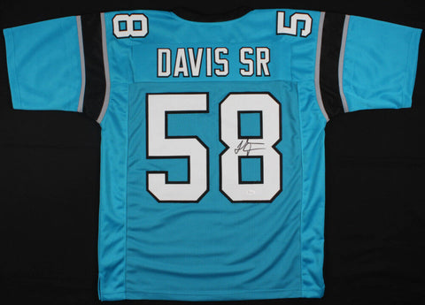 Thomas Davis Sr. Signed Panthers Jersey (JSA Holo) 3xPro Bowl L B (2015 - 2017)