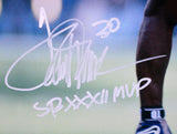 Terrell Davis Signed Broncos 16x20 Running Photo W/SB MVP- Beckett W Holo *White
