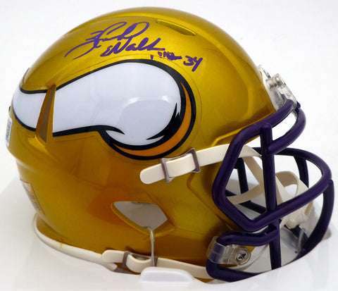 Herschel Walker Autographed Vikings Flash Speed Mini Helmet Beckett WS27098