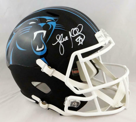 Luke Kuechly Signed Carolina Panthers F/S Flat Black Helmet- JSA W Auth *White