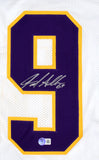Jared Allen Autographed White Pro Style Jersey- Beckett W Hologram *Silver