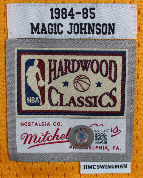 MITCHELL & NESS HARDWOOD CLASSIC MAGIC JOHNSON LAKERS 84-85 NBA JERSEY -  MEDIUM