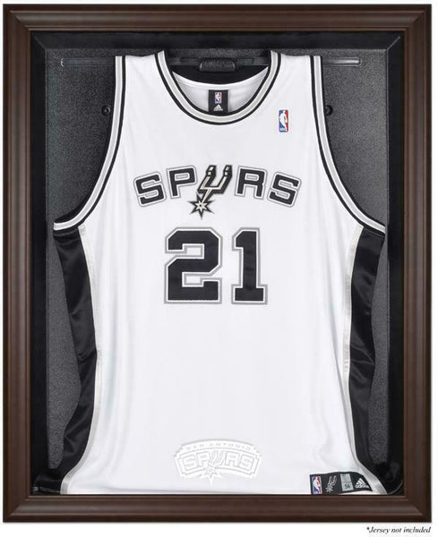SA Spurs (2002-2017) Brown Framed Jersey Display Case - Fanatics Authentic