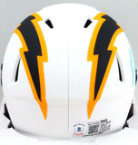 Keenan Allen Autographed LA Chargers Lunar Speed Mini Helmet- Beckett W *Blue