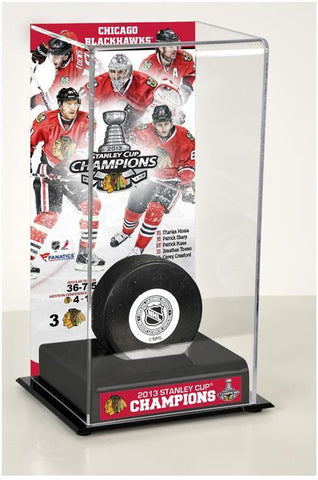 Blackhawks 2013 Stanley Cup Final Champs Deluxe Puck Display Case