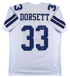 Tony Dorsett Authentic Signed White Pro Style Jersey Autographed BAS Witnessed