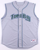 Evan Longoria Signed Tampa Bay Rays Majestic Style Jersey JSA COA & Longo Holo
