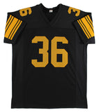 Jerome Bettis Signed Black Pro Style Jersey w/ Yellow #'s BAS Witnessed