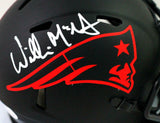 Willie McGinest Signed New England Patriots Eclipse Speed Mini Helmet- BA W