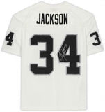 Framed Bo Jackson Las Vegas Raiders Signed Mitchell & Ness White Replica Jersey