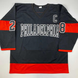 Autographed/Signed Claude Giroux Philadelphia Black Hockey Jersey PSA/DNA COA