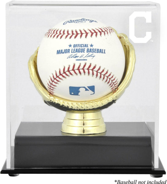 Cleveland Indians Gold Glove Single Baseball Logo Display Case - Fanatics