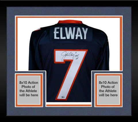 FRMD John Elway Broncos Signed Mitchell & Ness 97 Throwback Jersey w/HOF Insc