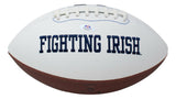 Kevin Austin Jr. Signed Notre Dame Fighting Irish Logo Football PSA