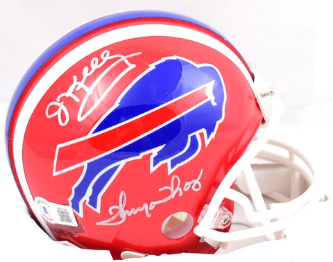 Jim Kelly Thurman Thomas Signed Buffalo Bills 87-01 Mini Helmet-Beckett W Holo