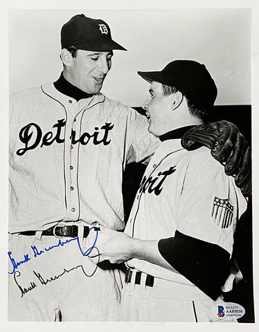 Hank Greenberg Signed 8x10 Detroit Tigers Baseball Photo BAS