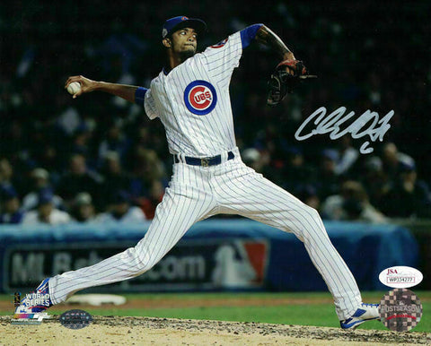 Carl Edwards Autographed/Signed Chicago Cubs 8x10 Photo JSA 14124 PF