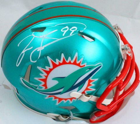 Jason Taylor Autographed Miami Dolphins Flash Speed Mini Helmet-Beckett W Holo