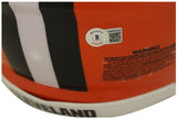 Baker Mayfield Signed Speed Authentic Cleveland Browns Helmet #1 Pick BAS 36010