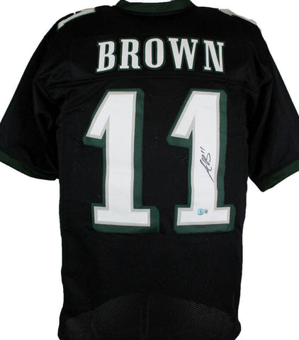 A.J. Brown Autographed Black Pro Style Jersey-Beckett W Hologram *Black