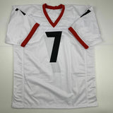Autographed/Signed D'ANDRE SWIFT Georgia White College Football Jersey JSA COA
