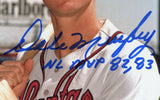 Dale Murphy Signed Atlanta Braves Unframed 8x10 MLB Photo - Close Up With "NL MV