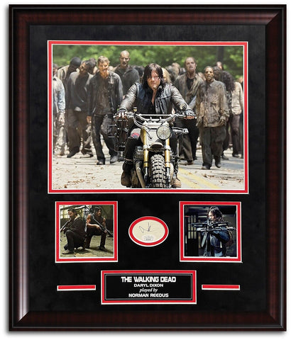 Norman Reedus Signed Autographed Cut Framed to 16x20 The Walking Dead JSA