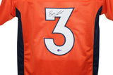 Drew Lock Autographed/Signed Pro Style Orange XL Jersey Beckett BAS 33706