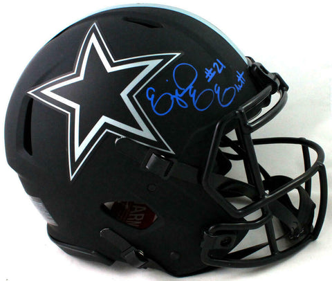 Ezekiel Elliott Autographed Cowboys F/S Eclipse Authentic Helmet- Beckett W Auth