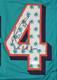 Ricky Williams Signed Miami Custom Teal w/ Leaves NFL Jersey - "Puff Puff Run"