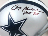 Roger Staubach Autographed Dallas Cowboys Mini Helmet w/HOF-Beckett W Holo *Blk