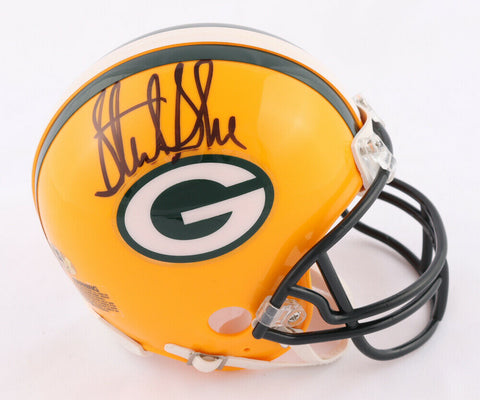 Sterling Sharpe Signed Green Bay Packers Mini Helmet (MAB COA) 5xPro Bowl W.R.