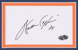 Walter Payton Signed Bears 23x27 Custom Framed Index Card Display (Payton COA)