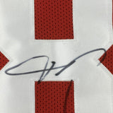Autographed/Signed VERNON DAVIS San Francisco Red Football Jersey Beckett COA