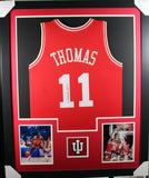 ISAIAH THOMAS (Hoosiers red TOWER) Signed Autographed Framed Jersey JSA