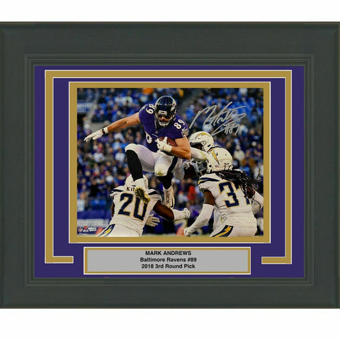 FRAMED Autographed/Signed MARK ANDREWS Baltimore Ravens 16x20 Photo Fanatics COA