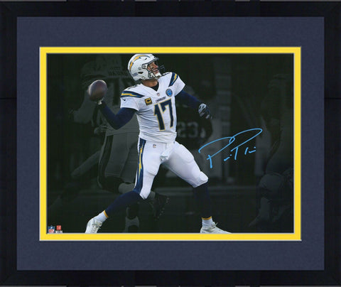 Frmd Philip Rivers Los Angeles Chargers Signed 11" x 14" Spotlight Photo